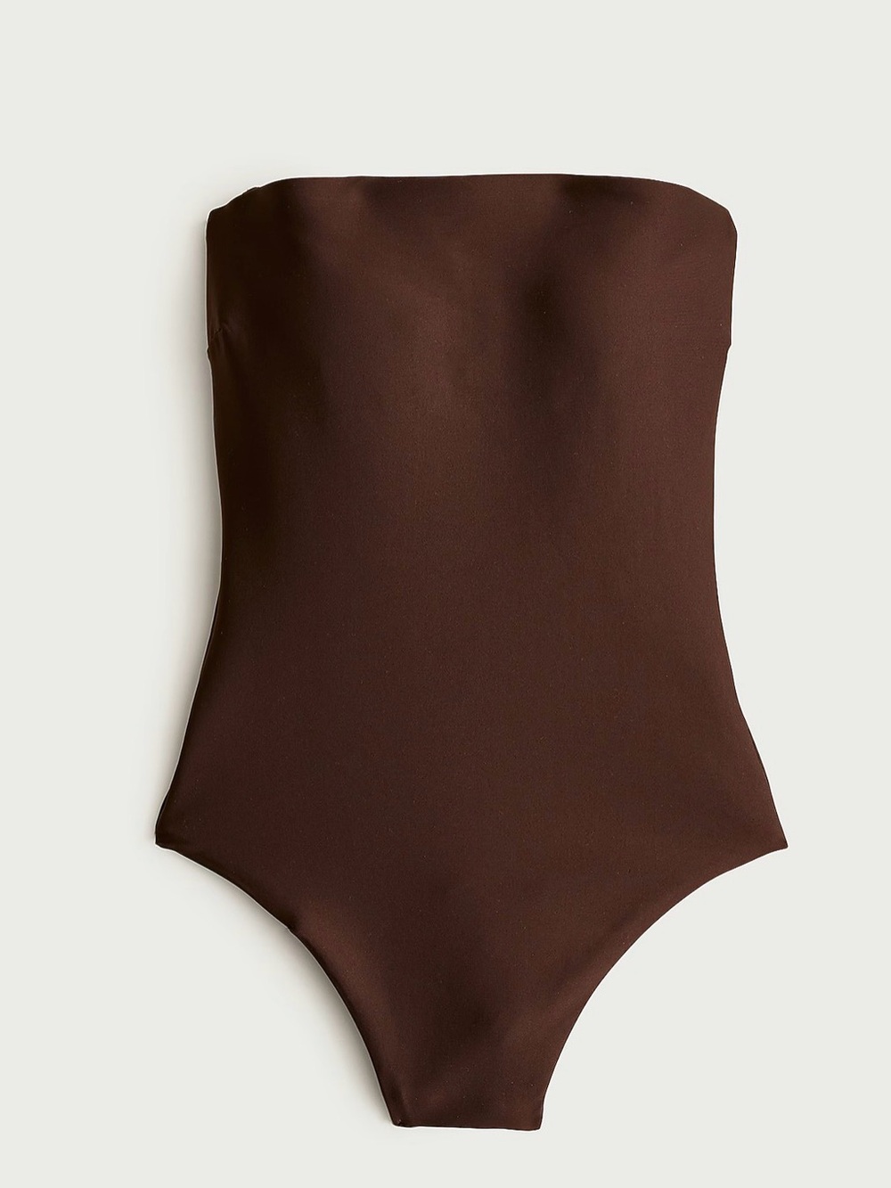 J.Crew Gemma One Piece Swimsuit BROWN Classic Sculpt Convertible Strapless CI366